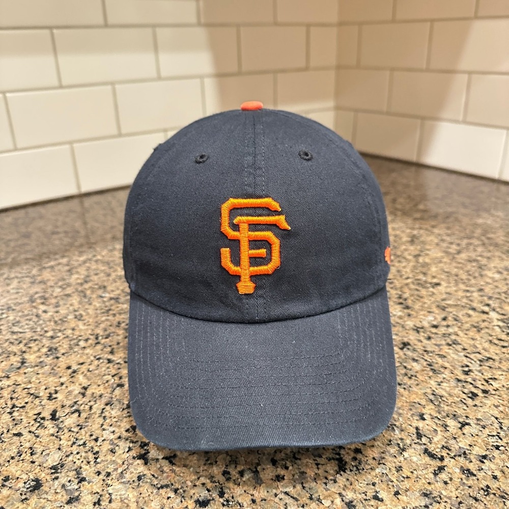 San Francisco Giants Hat '47 Brand Clean Up Men's Adjustable Dark Gray MLB